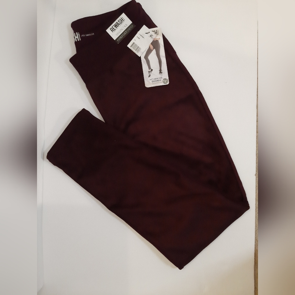 Rewash Burgundy Leggings Size XL